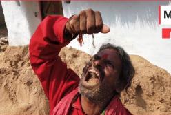 Индиец за 20 лет съел тонны земли (видео)