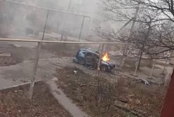 Под Донецком взорвали машину: погиб бизнесмен (видео)