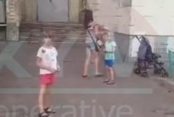 В Киеве мать учила ребенка воровать (видео)