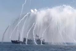 Разведкорабль Симферополь проходит испытания в открытом море (видео)