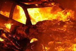 В Ужгороде сожгли автомобиль известного дипломата (видео)