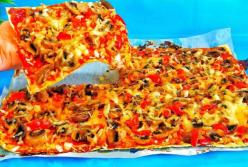 Быстрая пицца на лаваше за 5 минут (видео)