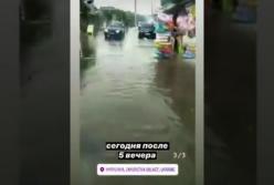 Шторм и ливень: Кирилловка ушла под воду (видео)