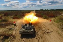 Модернизированный украинский танк Т-72АМТ ведет стрельбу (видео)
