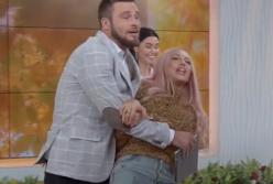 Олю Полякову силой вывели из студии во время прямого эфира (видео)