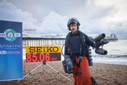 "Летающий человек" побил свой рекорд скорости (видео)