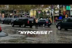 "Фейковый миротворец": активистка Femen показала Трампу сиськи (видео)