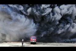 Масштабный пожар на складе под Одессой потушили, обошлось без пострадавших (видео)