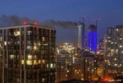 В Киеве горела элитная "высотка" (видео)