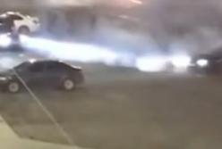 В центре Харькова водитель устроил опасное развлечение (видео)