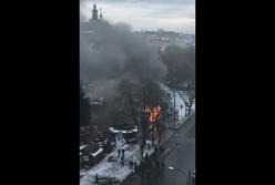 Опубликовано видео момента взрыва на ярмарке во Львове (видео)