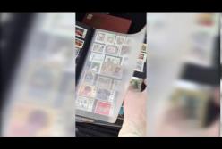 Украинец пытался вывезти в ЕС коллекцию почтовых марок (видео)