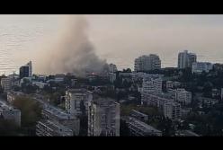 В Крыму горел санаторий (видео)