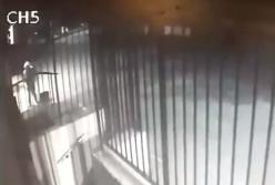 Пенсионерка топором разбила витрину магазина в Киеве (видео)