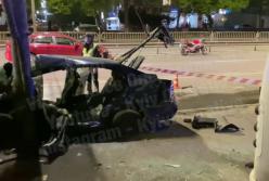 Ночной погром на парковке в Киеве: пострадали люди, повреждены шесть автомобилей (видео)