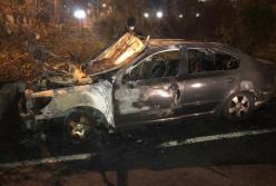 В Одессе подожгли автомобиль и.о. начальника таможни (видео)