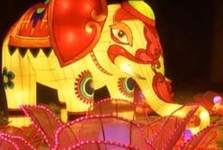 Гигантские китайские фонари уже в Киеве: ​15 тыс. ламп и 2 км шелка (видео)