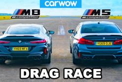 В сети показали гонку автомобилей BMW M8 и M5 (видео)