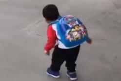 Детский инстинкт самосохранения (смешное видео)