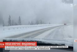 Одновременно две лавины спустились в Колорадо (видео)