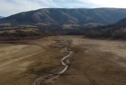В Крыму полностью пересохло Аянское водохранилище (видео)