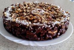 Нереально вкусный шоколадный торт без выпечки (видео)