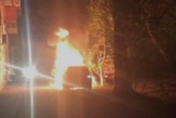 В Киеве сожгли машину главного редактора известного телеканала (видео)