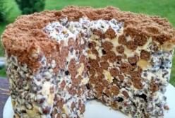 Обалденный хрустящий торт без выпечки за 2 минуты "Аля полет" (видео)