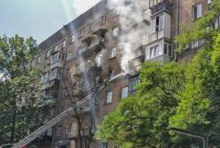 В центре Киева горел дом, есть жертвы (видео)