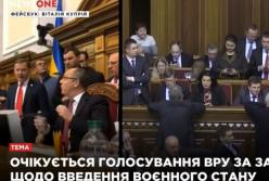 Военное положение: прямая трансляция из Верховной Рады (видео)