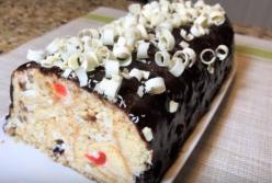 Оригинальный торт без выпечки из самых простых продуктов (видео)