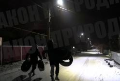 Возле дома живодера, убившего хаски, подожгли шины (видео)