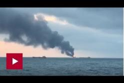 11 погибших на кораблях, которые загорелись возле Керченского пролива (видео)