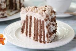 Вкуснейший шоколадный торт без выпечки за несколько минут (видео)