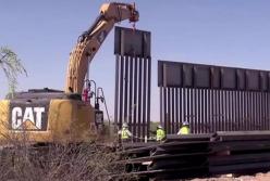 Шторм разрушил часть "стены Трампа" на границе с Мексикой (видео)