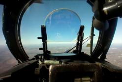 Пресс-центр ООС опубликовал видео сбивание российского беспилотника боевым вертолетом ВСУ