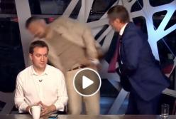 Свалил одного удара: нокаут нардепу Мосийчуку в прямом эфире (видео)