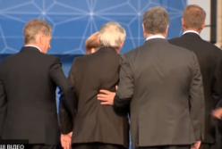Юнкер едва держался на ногах на саммите НАТО, Порошенко держал (видео)