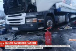Как на украинско-польской границе взорвался грузовик (видео)