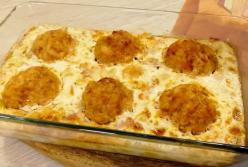 Быстрый ужин: сочная запеканка за 10 минут "Аля Карбонара" (видео)