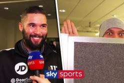 Забавная выходка Александра Усика во время интервью Беллью (видео)