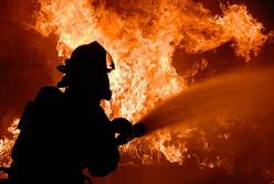 Под Киевом произошел пожар (видео)