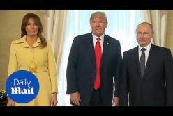 Мелания Трамп изменилась в лице после рукопожатия с Путиным (видео)