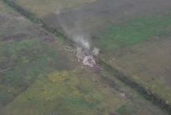 Появилось видео мощного артудара украинских военных по боевикам ДНР