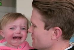 Реакция ребенка на папу без бороды: такое они видят впервые! (видео)