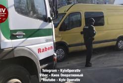 В Киеве мужчина после операции попал в ДТП (видео)