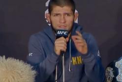 Слова Хабиба Нурмагомедова после боя с Конором Макгрегора (видео)