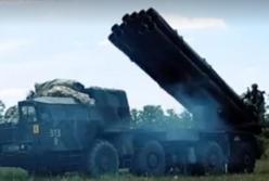 На Донбассе проверена боеготовность реактивной артиллерии Смерч (видео)