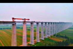 Китайцы не успокоятся: Строительство самого большого железнодорожного виадука в мире (видео)