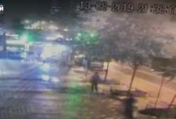 В Киеве мужчину чуть не прибило падающим деревом (видео)
